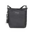 Pebbled Leather Women's Handbag w/ Adjustable Shoulder Strap
